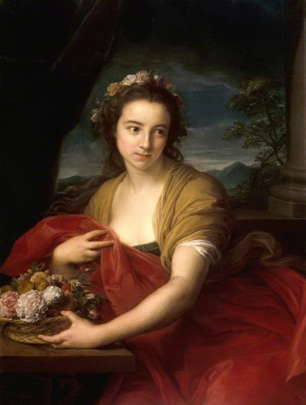 Ritratto di Katherine Durnford, più tardi la signora Utrick Fetherstonhaugh, nel ruolo di Flora - Batoni Pompeo